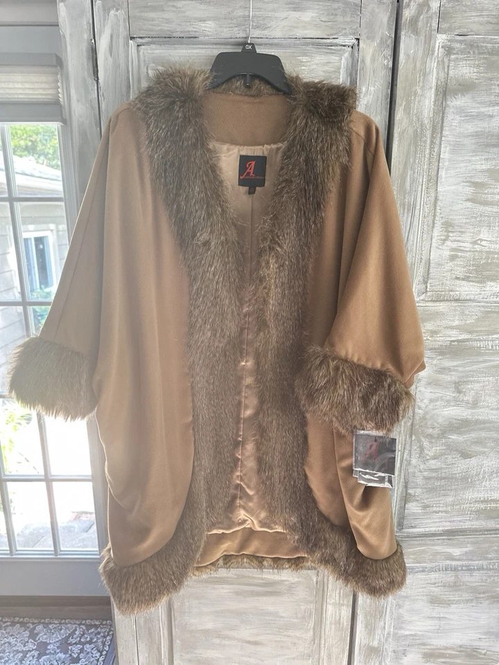 Borde de piel de fax otoño/invierno, talla XL Foto 2 de 4