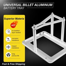 Universal Aluminum Battery Tray Hold Down Relocation Battery Box Holder Mount