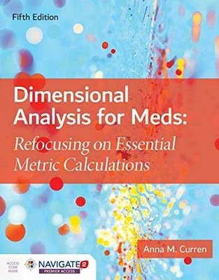 Dimensional Analysis for Meds: . - Paperback, by Curren Anna M. - Acceptable w