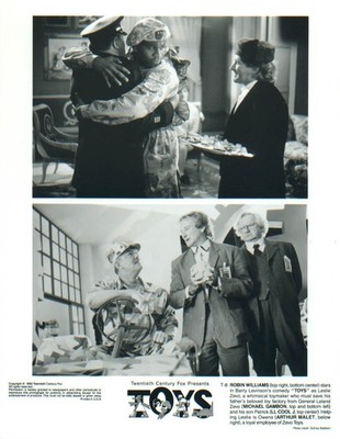 Robin Williams LL Cool J Michael Gambon Arthur Malet Toys 1992 8x10