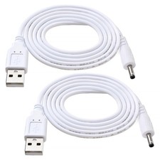 2 PCS USB to DC 5V 1m Cable for LED Strips White