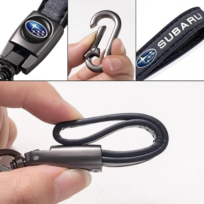 Subaru Genuine Leather Keychain US Seller Free Shipping