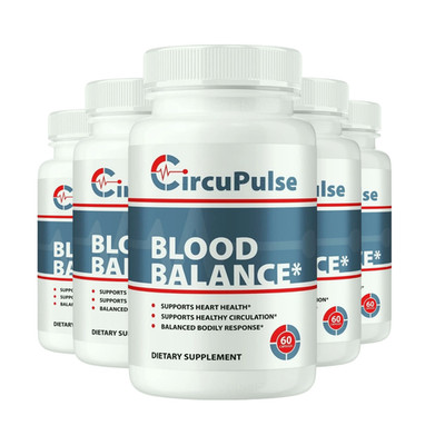 5-Pack CircuPulse Capsules   CircuPulse Blood Balance Support - 300 Capsules