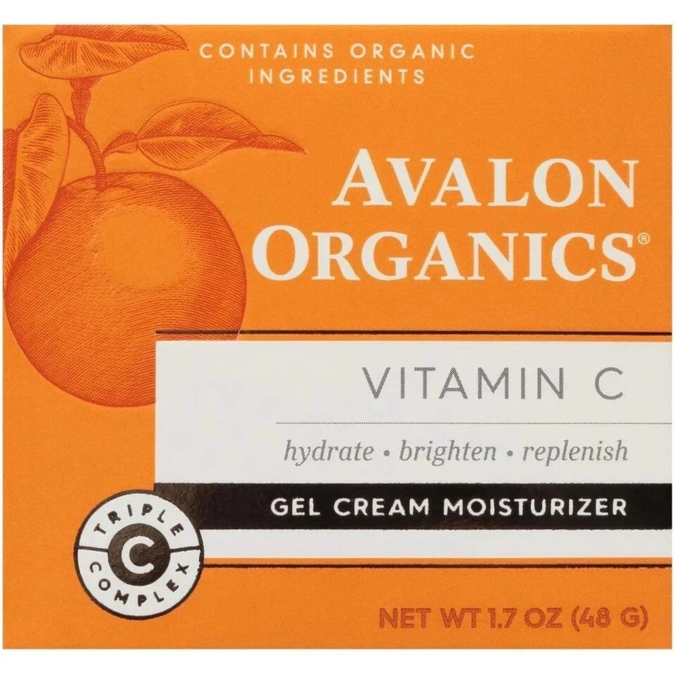 Paquete de 2 crema hidratante en gel Avalon Organics con vitamina C, 1,7 OZ Foto 4 de 4