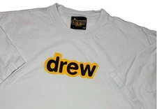 Drew House Secret SS Tee Shirt Logo White Men’s M Justin Bieber Short Sleeve