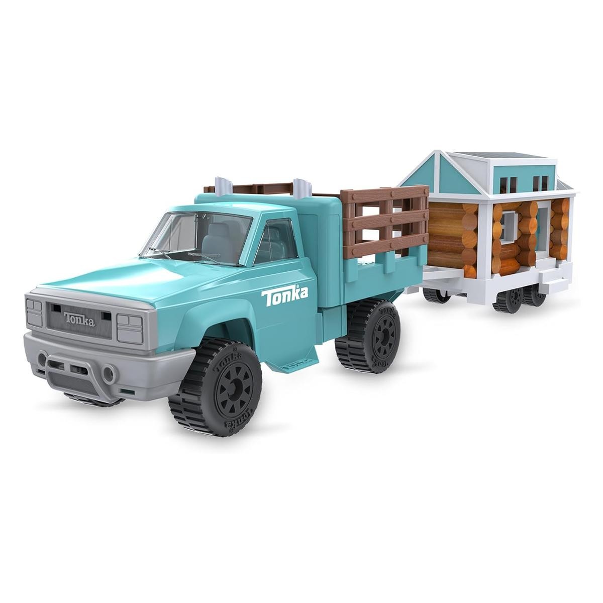 Классический пикап Cruisin Tonka с прицепом Lincoln Logs Tiny Home на прицепе 00777 18990₽