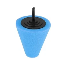  Car Cone Polishing Pad Sponge Buffing Pads for Automotive Wheel Hub Care Blue