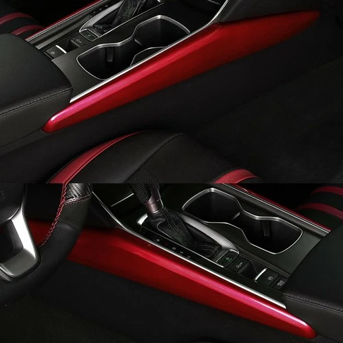 Center Console Gear Control Panel Side Strip Cover For Honda Accord 10th Gen Red