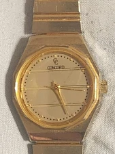 Vintage Concord Quartz woman's Watch Japan Movement New Battery 25mm