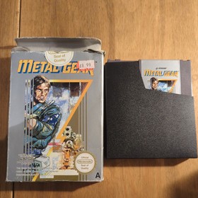 Metal Gear NES - Box and Game Cart ONLY, No map or manuals