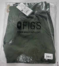 FIGS High Waisted Yola Scrub Pants Women’s Medium Petite MP Moss Green New NWT