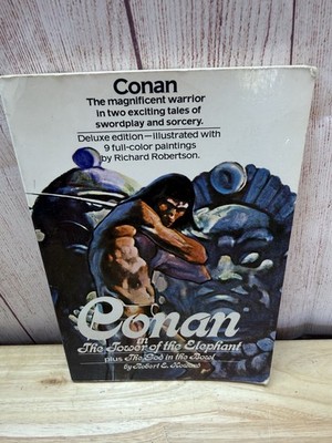 CONAN Tower Of The Elephant + God Of The Bowl 1975 1979 1st Gosset Dunlap Good