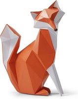 Fuchs Figur Geometrische Skulptur Moderne Dekor 20Cm Tier Statue Deko