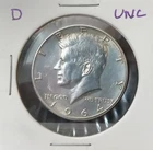 1964 D KENNEDY HALF DOLLAR - 90% Silver