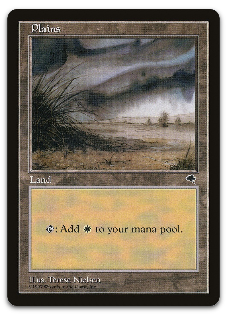 Plains (Shrub) #333 (NM) Tempest TMP Magic MTG