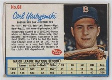 1962 Post Carl Yastrzemski #61 HOF 6y6