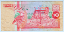 1991 Suriname 10 Gulden 285254 Paper Money Banknotes Currency