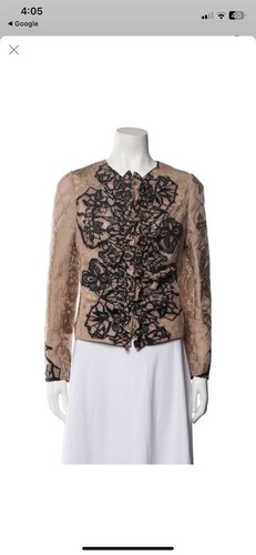  Valentino Floral Print Jacket Size Small