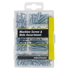 Zinc Machine Screw and Nut Assorted Kit (200-Pack)