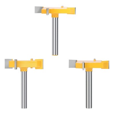 XCAN Planfräser 6mm/6,35mm Schaft 4 Zähne Hobelfräser Oberfräse Hobelfräser
