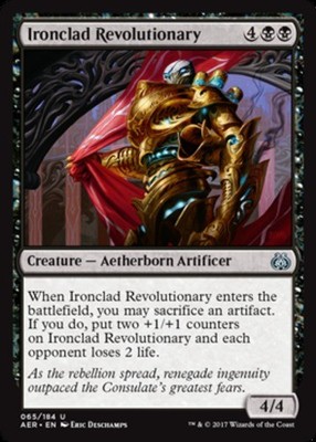 1x Ironclad Revolutionary - Foil MTG Aether Revolt NM Magic Foil
