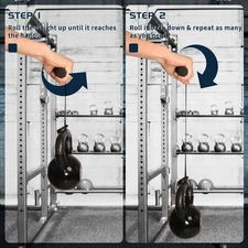 Wrist Forearm Roller Strengthener Exerciser: Forearm Blaster Forearm Roller G...