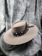 10% FUR Cowboy Western HATTITUDE HAT BAR Size 7-3/8 US. Made In USA
