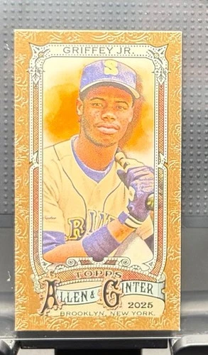 2025 Topps Allen & Ginter - Ken Griffey Jr - SP Gold Mini Card #9 Mariners