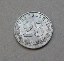 25 centesimi AQUILA SABAUDA Vittorio Emanuele III