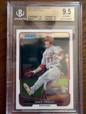 2012 MIKE TROUT BOWMAN CHROME #157 BGS 9.5