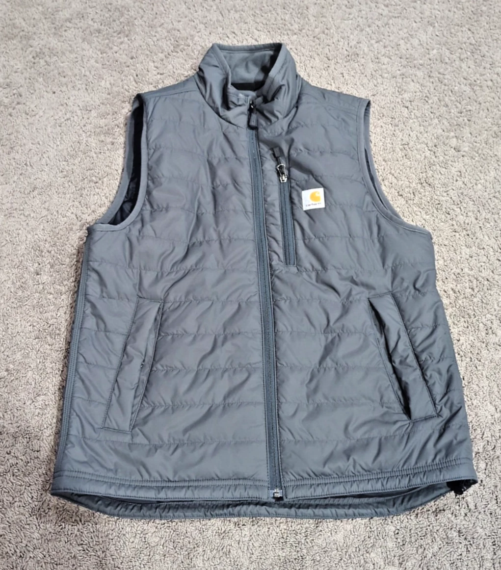 Carhartt Vest Mens M Rain Defender Quilted Puffer Insulated Workwear Utility