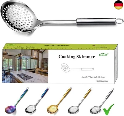 BESUCHE DEN BERGLANDER-STORE Berglander Abschäumerlöffel, Abseihlöffel, Edelstahlsieb, Kochskimmer, Sc