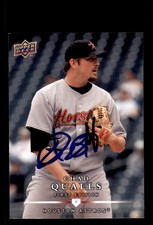Signed Baseball Card Auto Chad Qualls 2008 Upper Deck First Edition #13 Astros