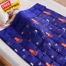 anfie Weighted Blanket Kids (36"x48" 5lbs) 36x48-05lb, Blue Ocean 