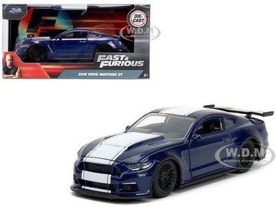 2016 FORD MUSTANG GT DARK BLUE FAST & FURIOUS 1/32 DIECAST MODEL