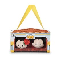 Disney Store Tsum Tsum 3.5" Mickey  Minnie Spain Gift Box set Mini Plush