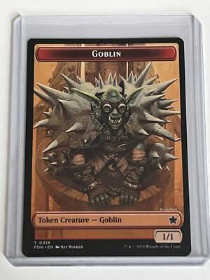 Goblin 18 / Insect 21 Dbl Sided Token MTG Foundations 2024 Mint - 9.0 + Non Foil