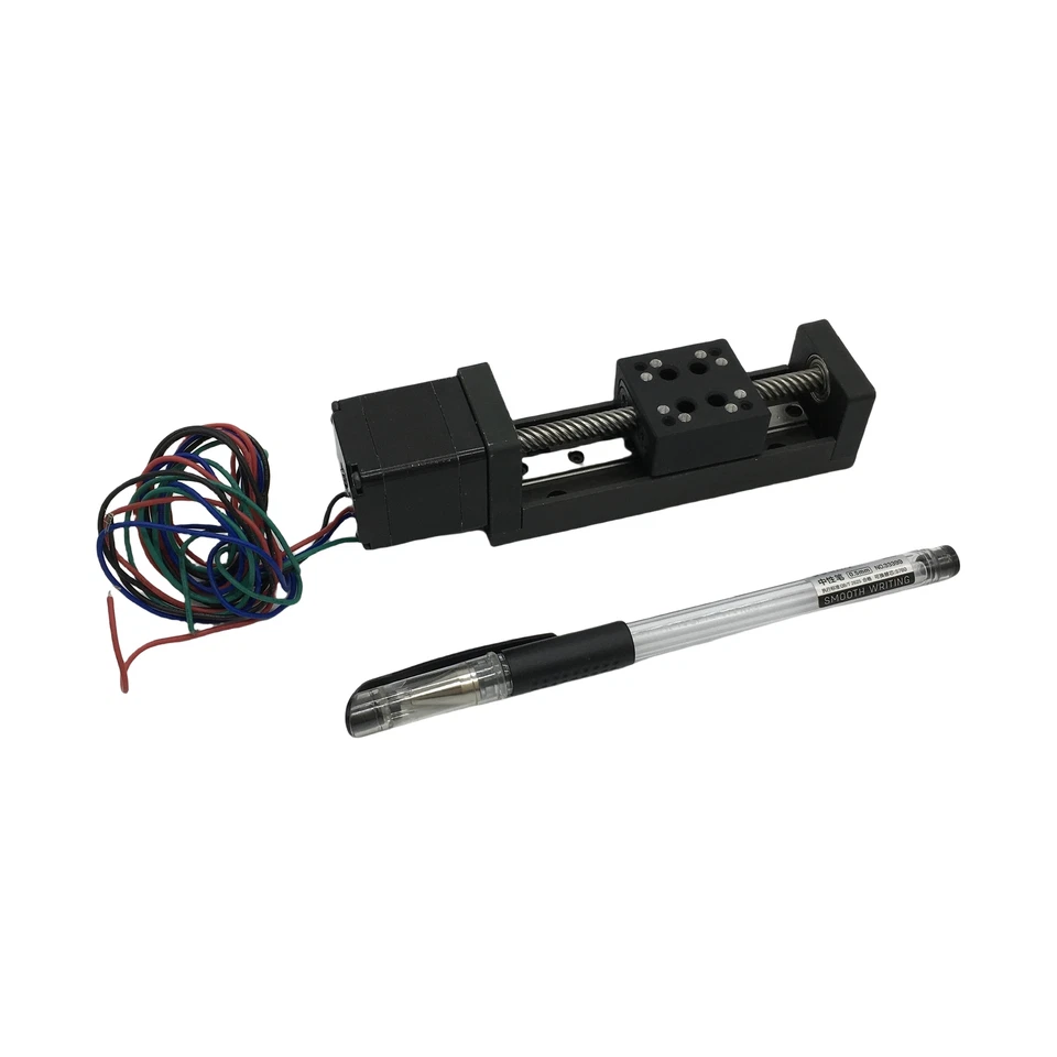 Mini CNC Linear Schiebetisch Führung T6 Bleischraube Stellantrieb Motorantrib - Image 2 of 4