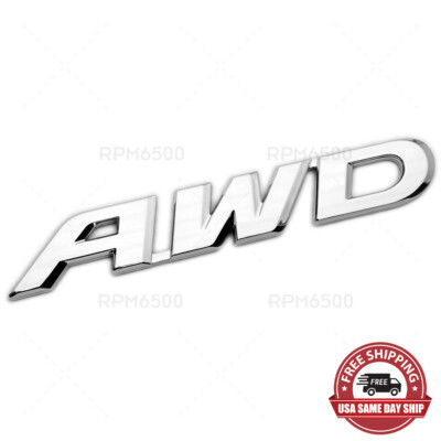 Honda SUV AWD Rear Liftgate Chrome Letter Logo Badge Nameplate Emblem Sport