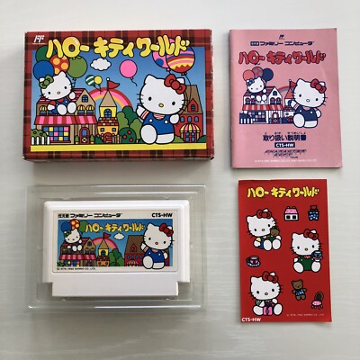 Famicom Hello Kitty World Nintendo FC Sanrio Japanese import | eBay