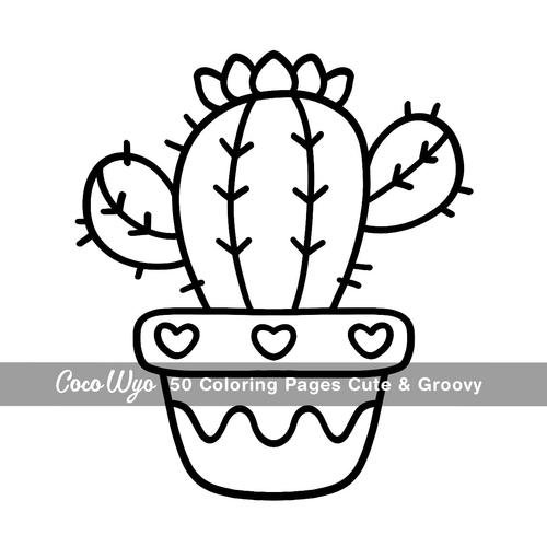 Cute & Groovy: Coloring Book for Adults and Kids, Bold and Easy, Simple and Big - Picture 5 of 12