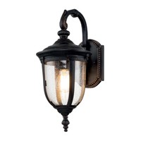 AußEnleuchte Wandlaterne Wandlampe Alu Bronze Verwittert Glas Klar E27 Garten