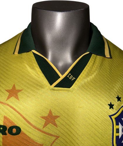 Vintage Umbro Brazil 1994 Men’s Large Home Soccer Futbol Jersey Brasil - Picture 4 of 12