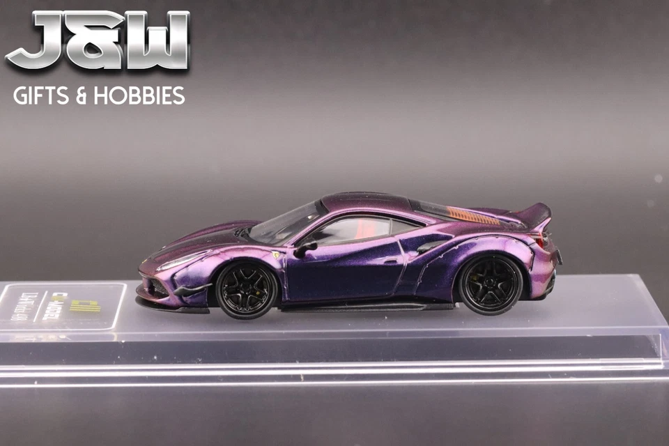 CM Model LBWK Liberty Walk 488 Widebody Chameleon 1/64 - Image 2 of 4