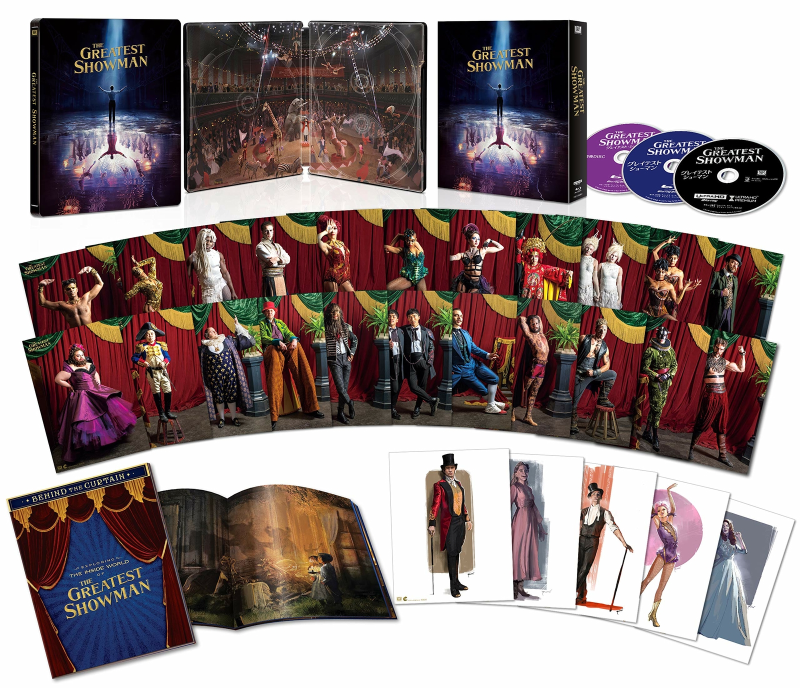 Greatest Showman Japan Limited Collectors Box 3 DVD Set 4K ULTRA HD