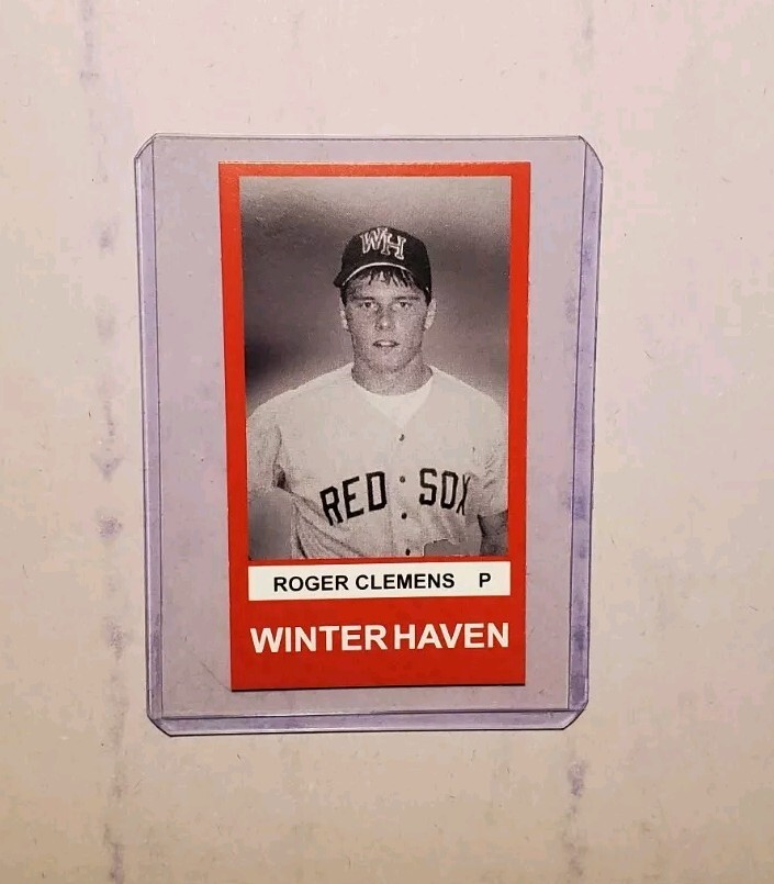 1983 Winter Haven Red Sox Rookie ROGER CLEMENS New York Yankees