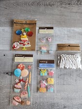 NEW Scrapbook Stickers LOT Birthday Celebration Presents Cake Recollections 32
