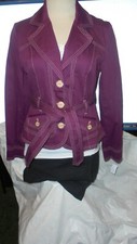 Earth Rocks, Plum Jacket. Sz Xl Jr. 38"bust New Without Tags Display Model
