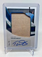 2022 Panini Immaculate TAYLOR WALLS RC Jumbo Bat Relic Auto True 1/1 Rays