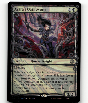 FOIL - MTG Ayara's Oathsworn (Halo Foil) 195 MOM: The Aftermath Rare | eBay